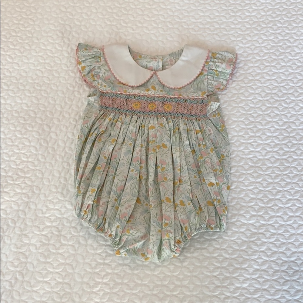 Baby Girl Floral Bubble